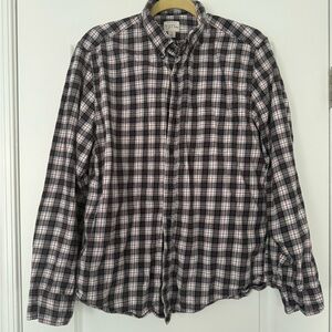 Mens J Crew Flannel Shirt